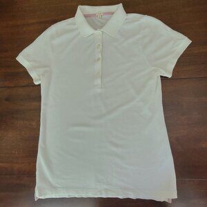 J. Crew Polo Women's Size M Classic White J Crew